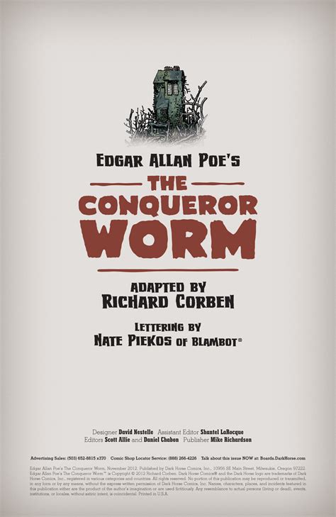 Read online Edgar Allan Poe's The Conqueror Worm comic - Issue # Full