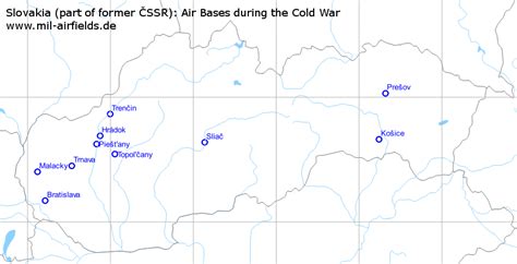 Slovakia: Air Bases and Military Airfields - Military Airfield Directory