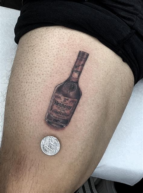 Small Hennessy bottle by Jose at Ace of hearts in Long Beach Ca. (the ...