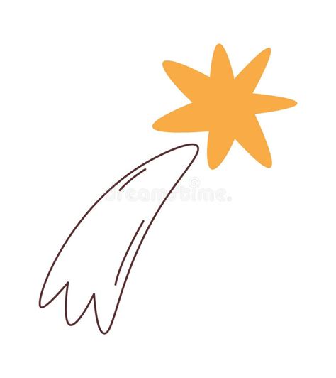 Flying Star Icon stock illustration. Illustration of shape - 290250148