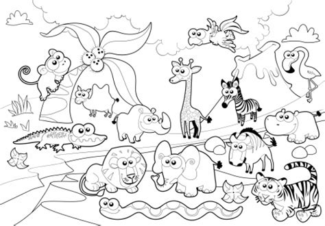 20+ Free Printable Zoo Coloring Pages - EverFreeColoring.com