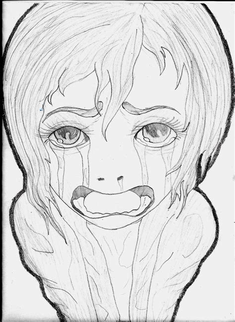 a girl crying by knightbobb79 on Newgrounds