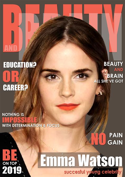 ArtStation - Emma Watson Sample Magazine Cover