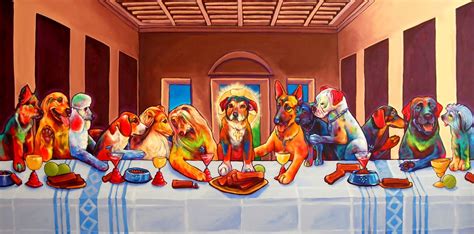 perros | Last supper art, Last supper, Art parody