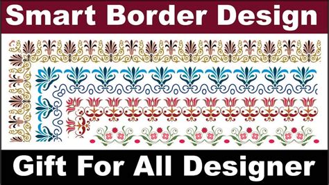 how to design border in coreldraw and border design in coreldraw - YouTube