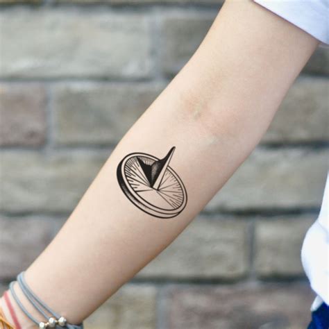 Sundial Temporary Tattoo Sticker set of 2 - Etsy | Sundial tattoo ...