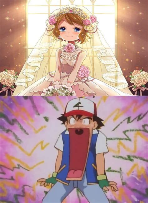 Ash Sees Serena In A Wedding Dress by HAKDurbin on DeviantArt