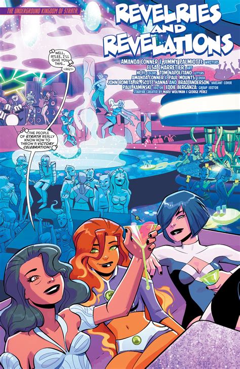 Starfire v2 #11 - “Revelries and Revelations” (2016) pencil & ink by Elsa Charretier color by Hi ...