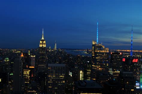 New York City Manhattan Nacht · Kostenloses Foto auf Pixabay
