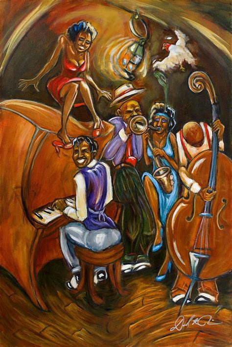 Speakeasy by Daryl Price | Jazz art, Soulful art, African art paintings