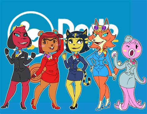 New Horizon Stewardesses by Salt-Knight on Newgrounds