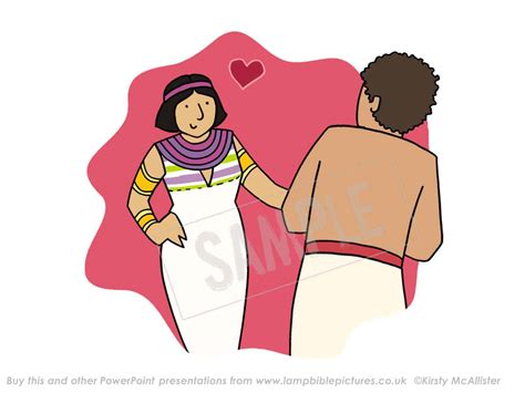 Joseph and Potiphar's wife - Lamp Bible Pictures