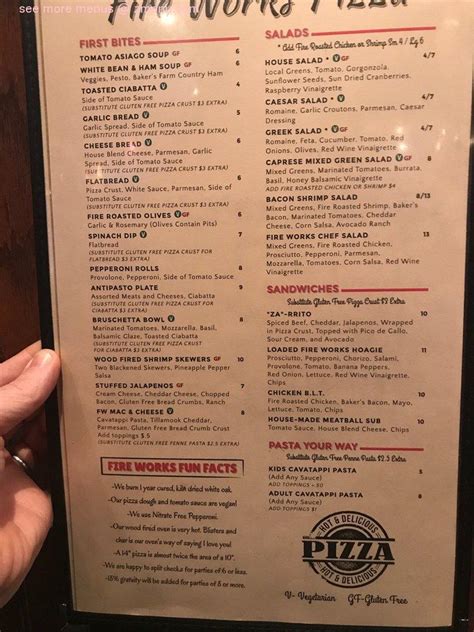 Online Menu of FireWorks Pizza - Leesburg Restaurant, Leesburg, Virginia, 20175 - Zmenu