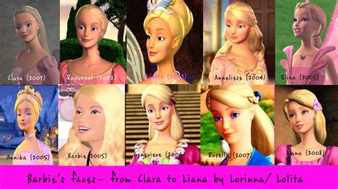 All Barbie faces- from Clara to Liana - Barbie Movies Fan Art (15928649 ...