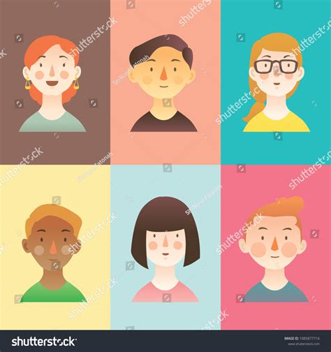 Various Diversity Characters Stock Vector (Royalty Free) 1085877716 ...