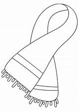 Winter Pages To Print Scarf Coloring sketch template
