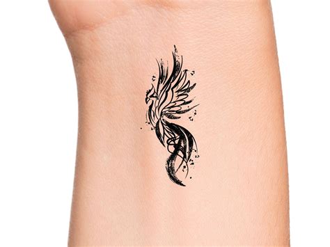 Phoenix Temporary Tattoo Still I Rise Phoenix Tattoo - Etsy