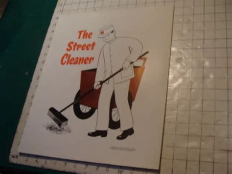 VINTAGE 1957 COMMUNITY helpers POSTER : The STREET CLEANER 16 X 13 1/2" $73.96 - PicClick