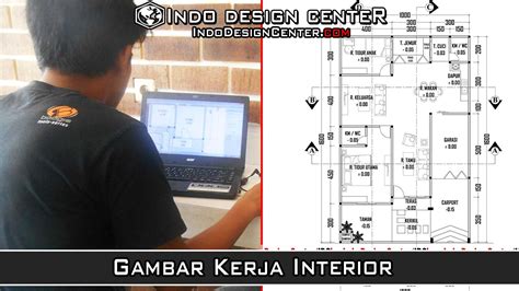 Gambar Kerja Interior || PELATIHAN KURSUS / PRIVAT AutoCAD 2D, 3D, 3Ds MAX,