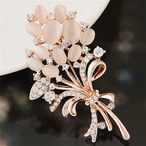 2018 New Rhinestone Brooches for Women Vintage Fashion Female Jewelry Flower Brooch Broches Pins ...