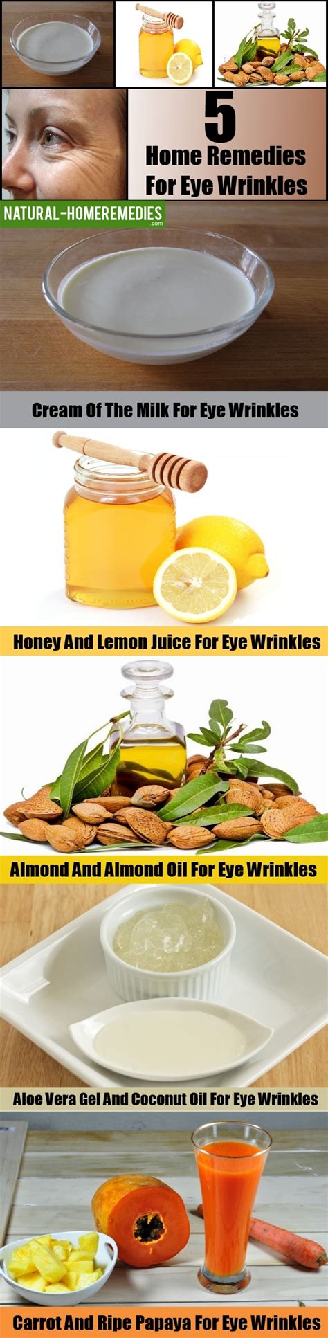 5 Best Home Remedies For Eye Wrinkles – Natural Home Remedies & Supplements