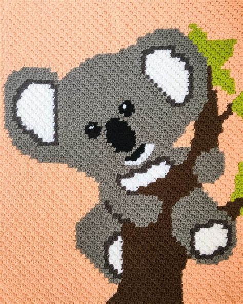 Crochet Koala C2C Graphgan Blanket Pattern free crochet pattern