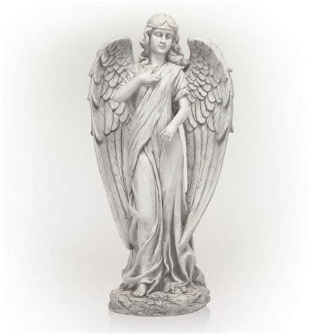 Alpine Corporation 31 in. Tall Indoor/Outdoor Angel Statue Yard Art ...