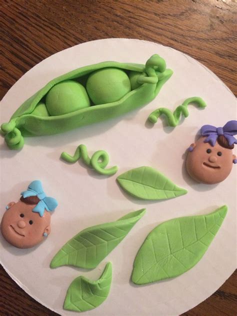 Peas in a pod cake toppers | Cake toppings, Cake toppers, Cake