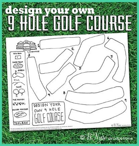 bnute productions: Free Printable Design Your Own 9 Hole Golf Course | Mini Golf Diy | Puttin ...