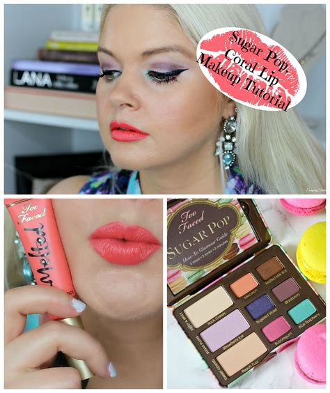 Coral Lip Makeup Tutorial with Too Faced Sugar Pop Palette