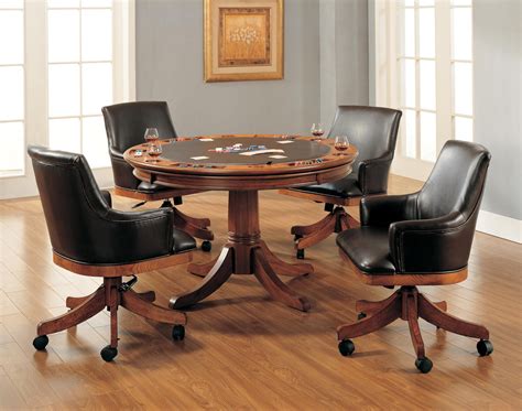 Kitchen Tables Game Table Sets With Caster Chairs ~ Interor ... | Game table and chairs, Kitchen ...