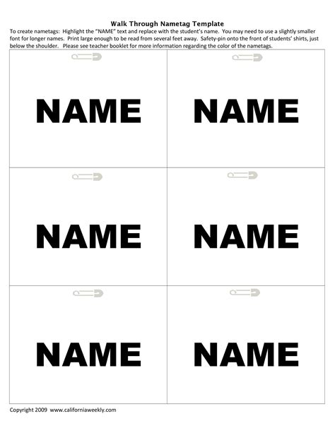 47 Free Name Tag + Badge Templates ᐅ TemplateLab