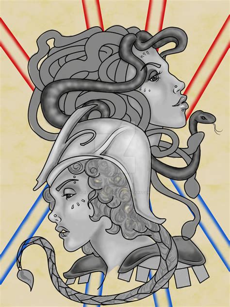 Athena and Medusa by RegenerateDesign on DeviantArt