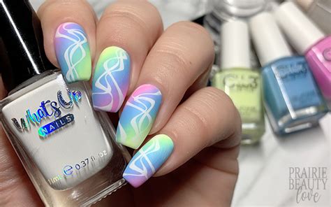 NAIL ART: Pastel Neon Rainbow Gradient Nails - Prairie Beauty