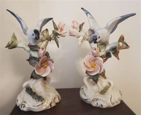 VINTAGE CORDEY CYBIS Blue Bird Porcelain figurines Left and Right (Lot of 2) $115.00 - PicClick