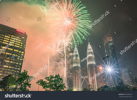 Fireworks Display Merdeka Day Celebration 2017 Stock Photo 706038352 ...