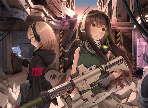 HD wallpaper: Girls Frontline, M4A1 (Girls Frontline), M16A1 (Girls' Frontline) | Wallpaper Flare