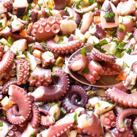 Nonna Pina Octopus salad Italian Marinated Octopus salad recipe Octopus Recipes, Squid Recipes ...