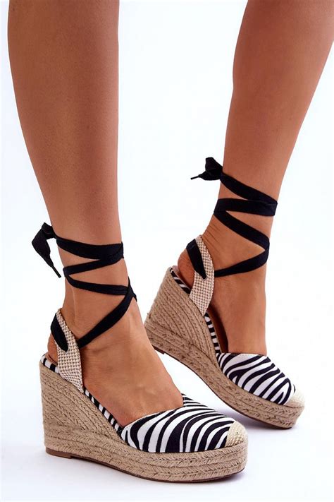 S.I.S zebra design black straps Buskin platform heels 179153 – Positivelypmanstore