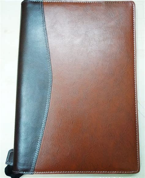 Black and Brown Leather Zip File Folder, For College, Paper Size: Fc B4 ...