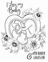 Pregnancy Coloring Pages sketch template
