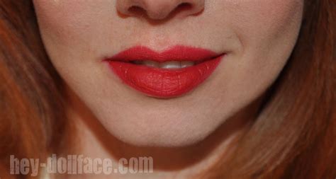 MAC Russian Red Lipstick Review - swatches and photos
