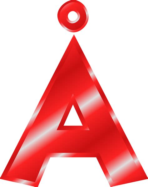 Free Clipart: Effect Letters Alphabet red: Å | mireille