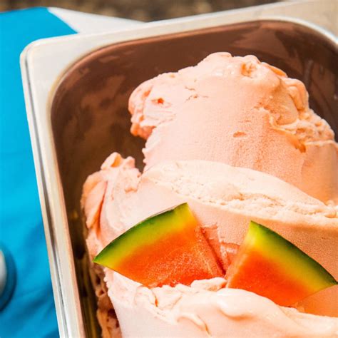 Watermelon Ice Cream Recipe - Serving Ice Cream