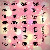 Anime eyes photoshop brushes | Free Photoshop Brushes at Brushez!