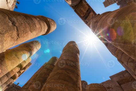 antique columns in a karnak temple in luxor 3027698 Stock Photo at Vecteezy