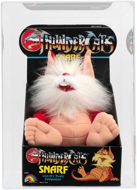 Hake's - THUNDERCATS "SNARF" PLUSH FIGURE IN DISPLAY BOX AFA 80 NM.