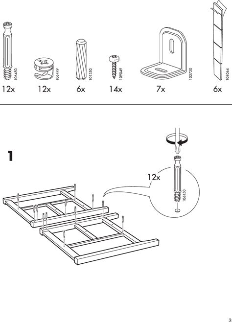 Ikea Stenstorp Kitchen Island 50X31 Assembly Instruction