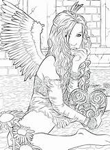 Gothic Coloring Pages For Adults At GetColoringscom  Free Printable sketch template
