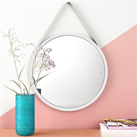 Chavarria Accent Mirror Hashtag Home Finish: White | Frames on wall, Accent mirrors, Wood wall ...